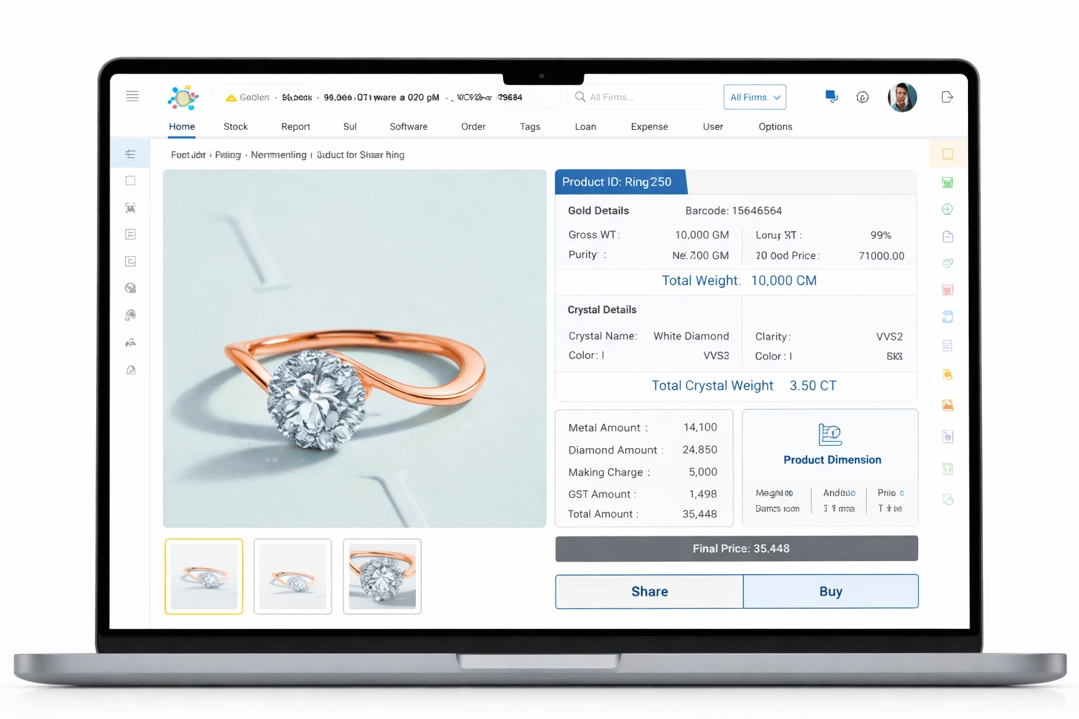 SRI-TECH Jewellery Software Preview