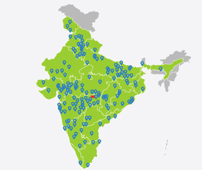 SRI-TECH Presence Across India